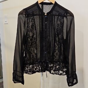Sheer Lace Blouse